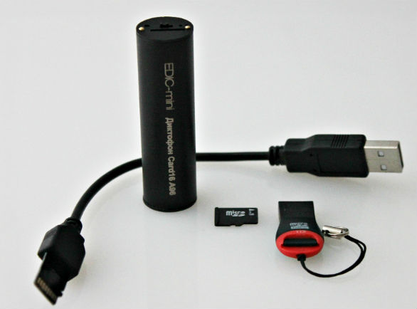 Мини диктофон Edic-Mini Card16 А96