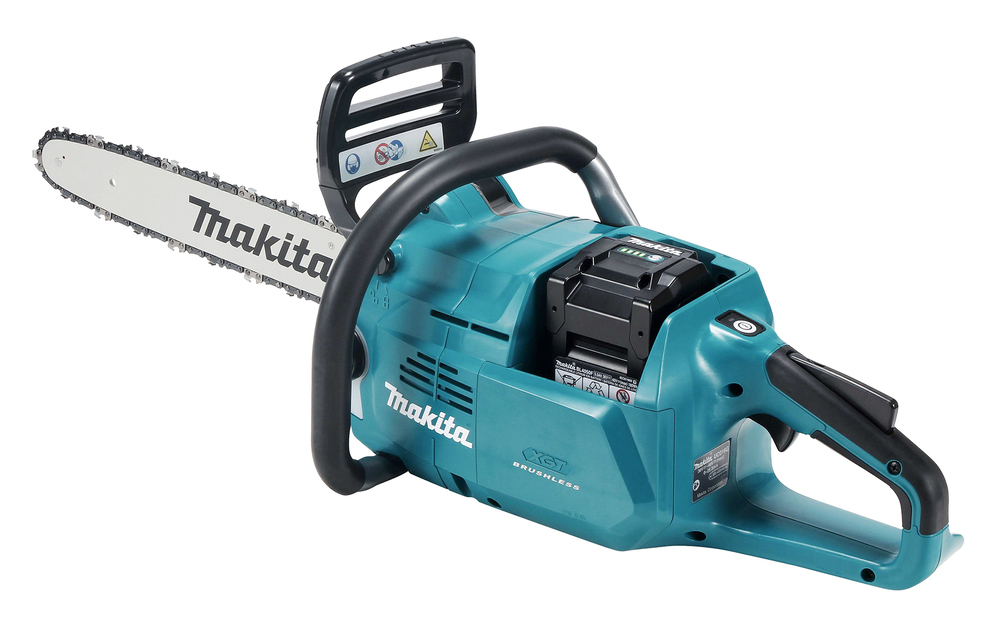 Пила цепная аккумуляторная Makita UC017GZ01 XGT 40v MAX, 1600 Вт, 18"/45 см, 3/8",1,3 мм, 25,5 м/с, безынстр., BL, WG, без акб и ЗУ