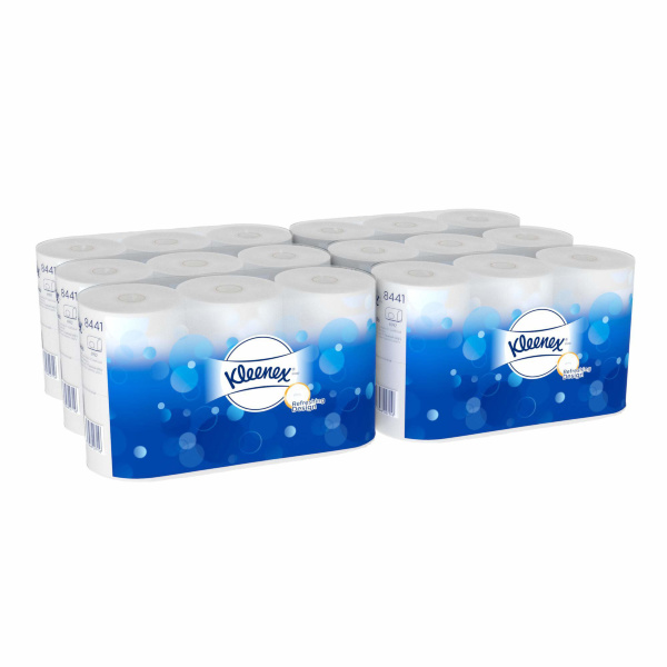 Туалетная бумага в стандартных рулонах Kimberly-Clark Kleenex Professional двухслойная 600 8441