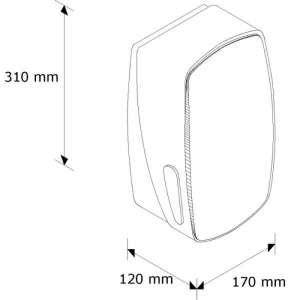 Держатель туалетной бумаги в пачках "MERIDA MERCURY" (серый) BMS401