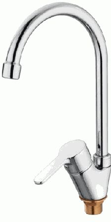 СМЕСИТЕЛЬ ДЛЯ КУХНИ LEDEME КАРТРИДЖ Д.35ММ, ВЫСОКИЙ, С ГАЙКОЙ, L5803