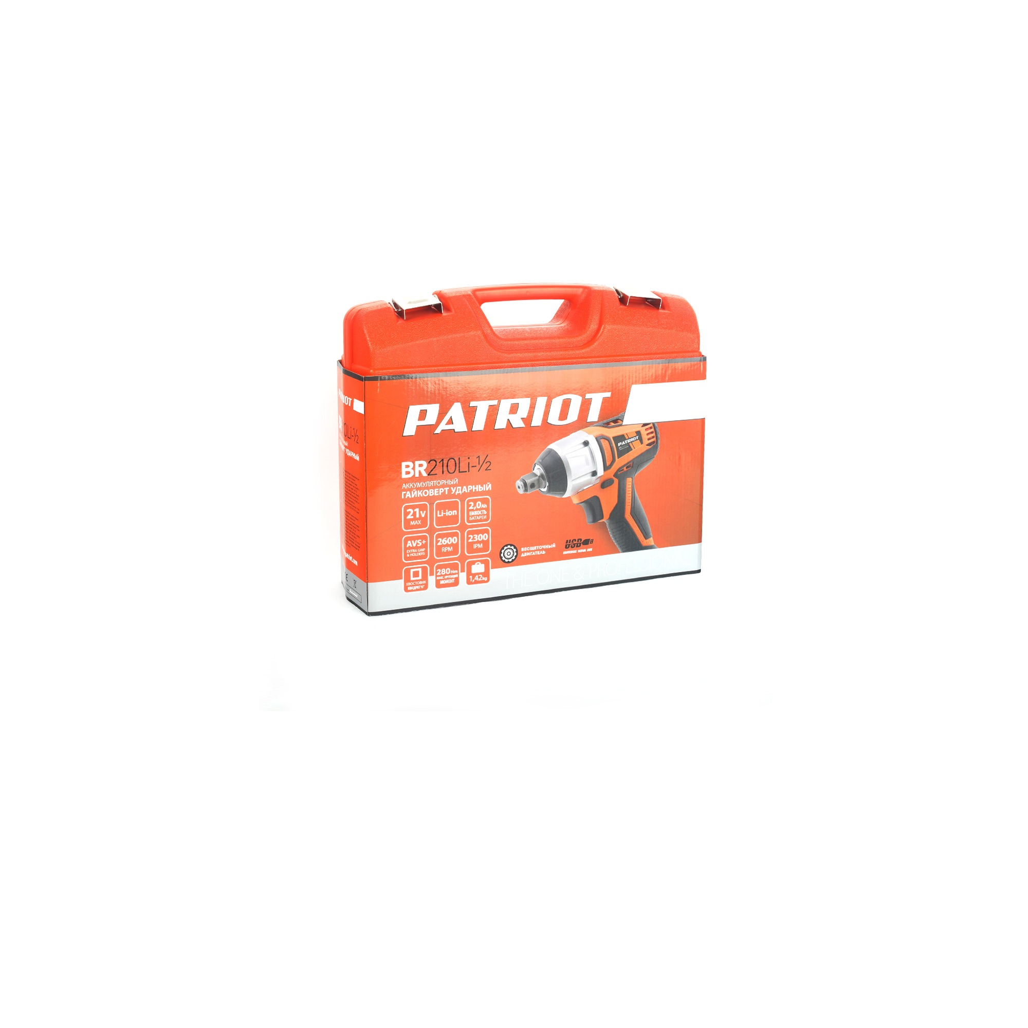 Гайковерт ударный аккумуляторный PATRIOT BR 210Li 1/2 UES BL