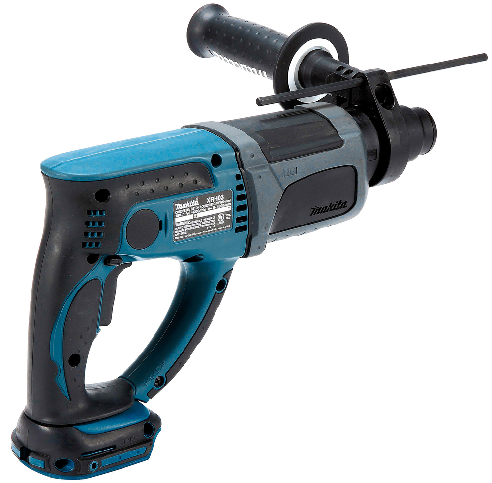 Перфоратор аккумуляторный Makita DHR202RFE LXT 18В, 2х3.0 Ач, 20 мм, 1,9 Дж, SDS-PLUS