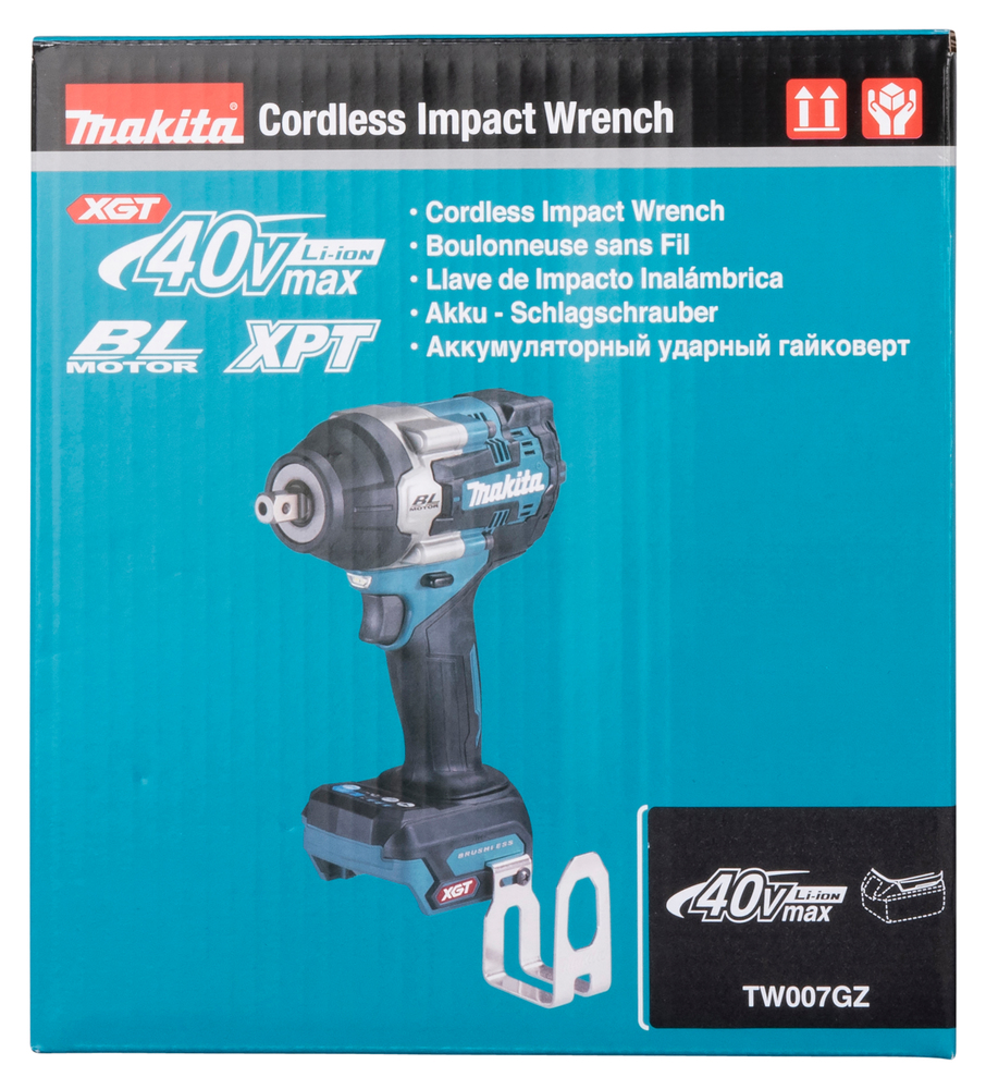 Гайковерт ударный аккумуляторный Makita TW007GZ XGT 40В, 1/2\", 750 Нм, 0 – 2300 об/мин, без акб и ЗУ