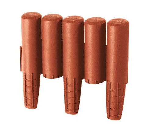 Ограждение для клумб Prosperplast Palisada 15,5см/2,7м,терракот