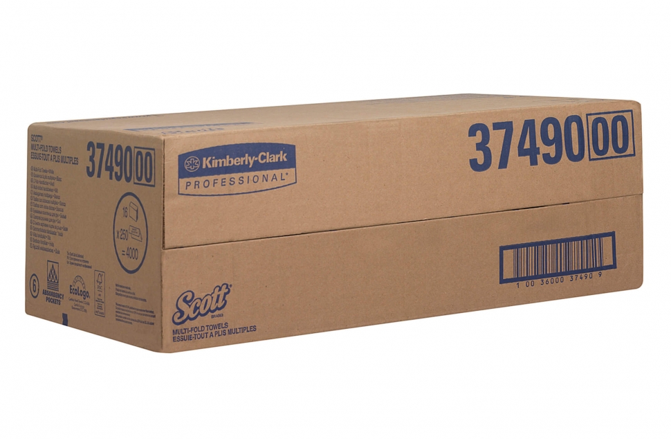 Бумажные полотенца в пачках Kimberly-Clark SCOTT Multi-Fold 3749
