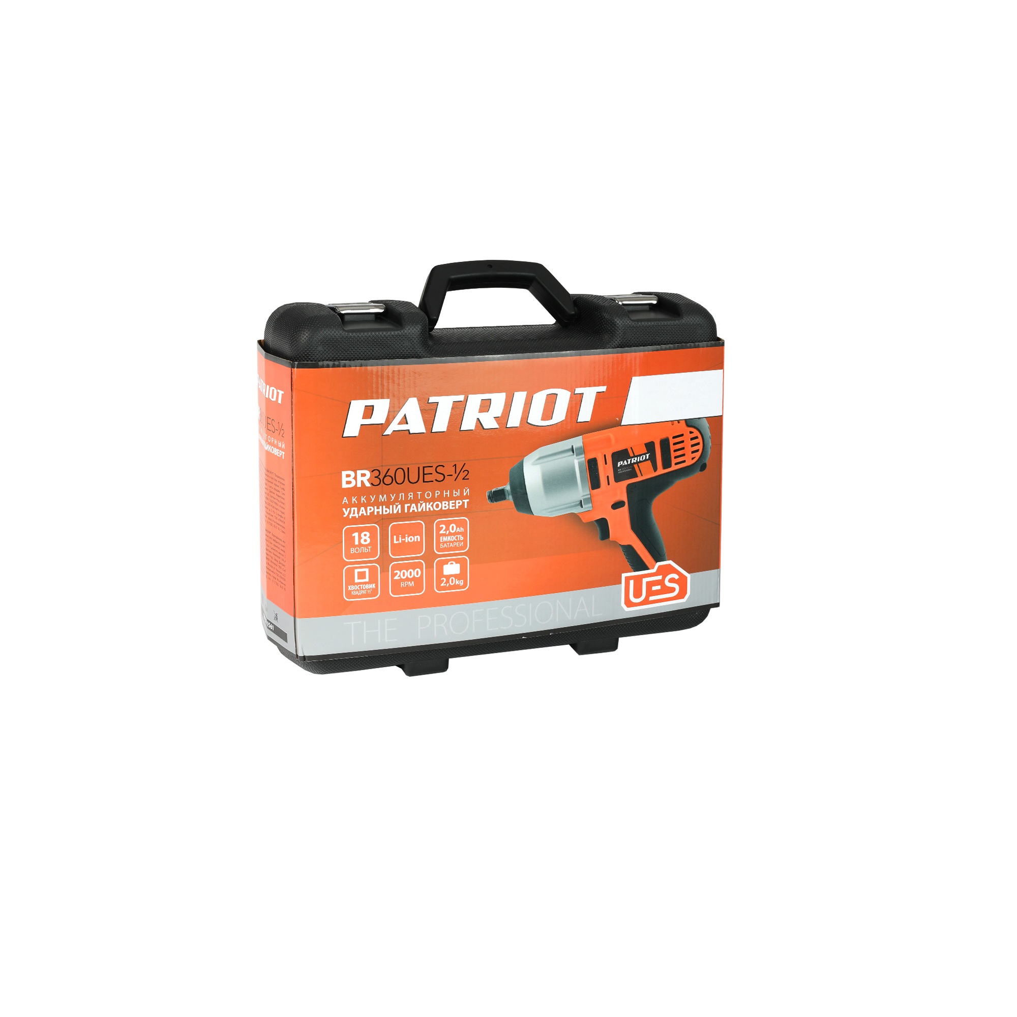 Гайковерт ударный аккумуляторный PATRIOT BR 360UES 1/2 UES