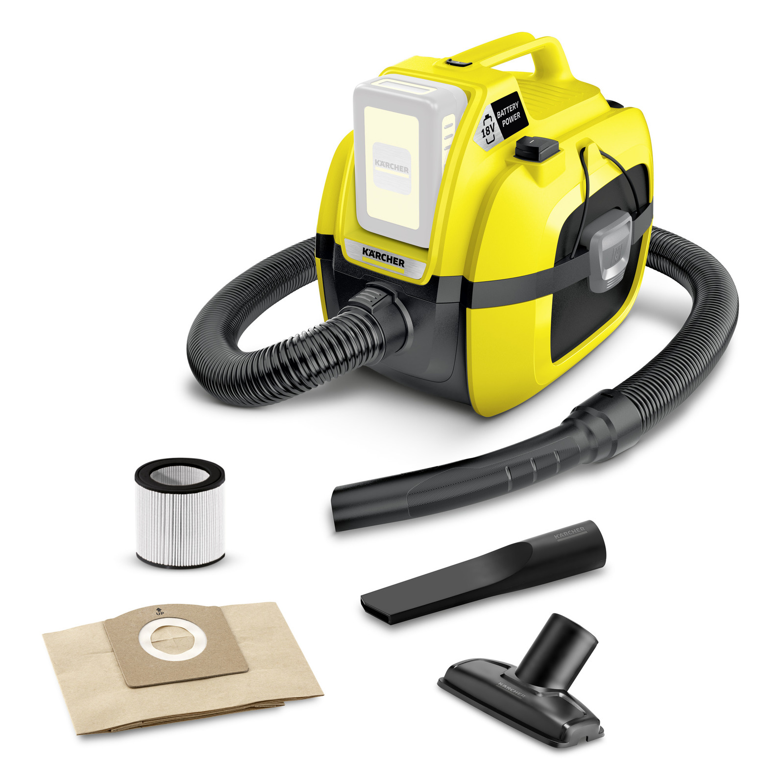 Хозяйственный пылесос Karcher WD 1 Compact Battery