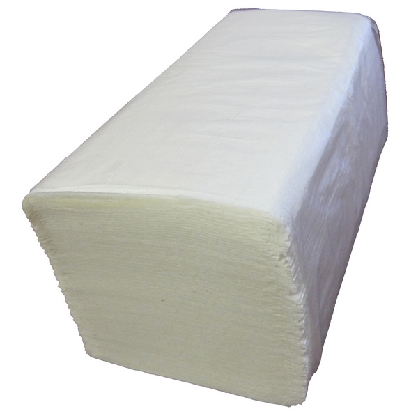 Листовые бумажные полотенца, двухслойные, V-сложения. 221