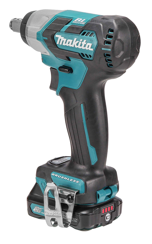 Гайковерт ударный аккумуляторный Makita TW161DWAE CXT 12В, 2х2.0 Ач, 1/2\", 165 Нм, 0 – 2400 об/мин
