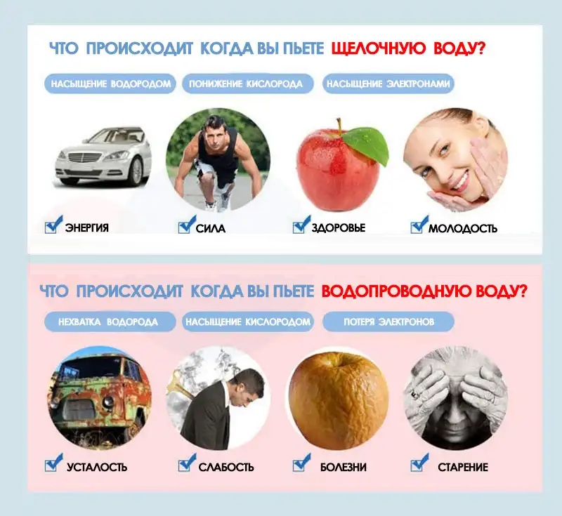 Тритановая бутылка - активатор водородной воды WP-1700 0,5 л.