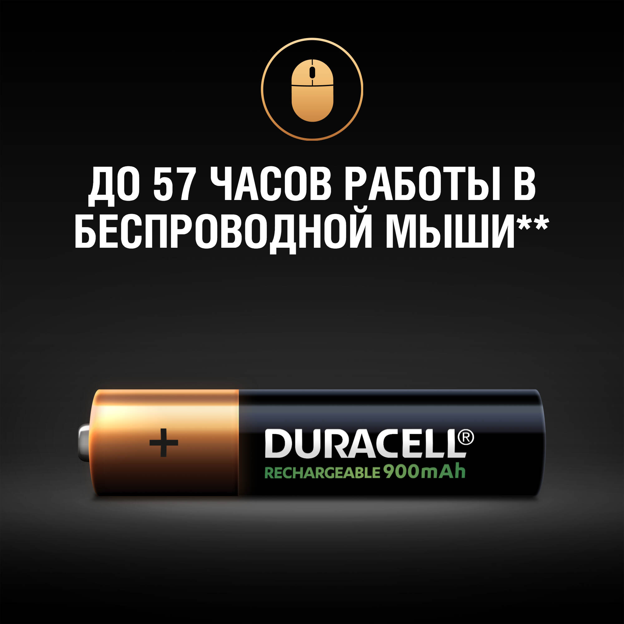 Аккумулятор Duracell HR03-4BL 1.2V, 900mAh NiMh, размер "AAA"