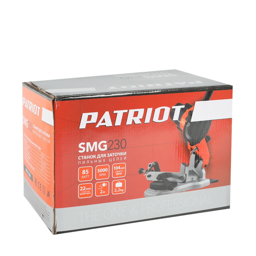 Министанок заточной электрический PATRIOT SMG 230, 85 Вт, об/мин 5000
