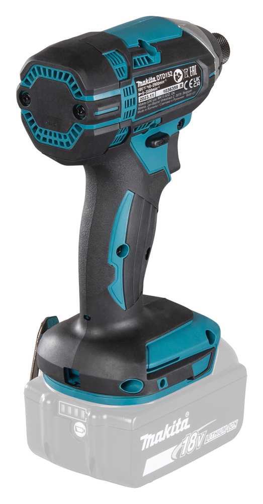 Аккумуляторный ударный шуруповерт Makita DTD152Z LXT 18В, 1/4\", 165 Нм, 0 – 2 900 об/мин, без акб и З/У