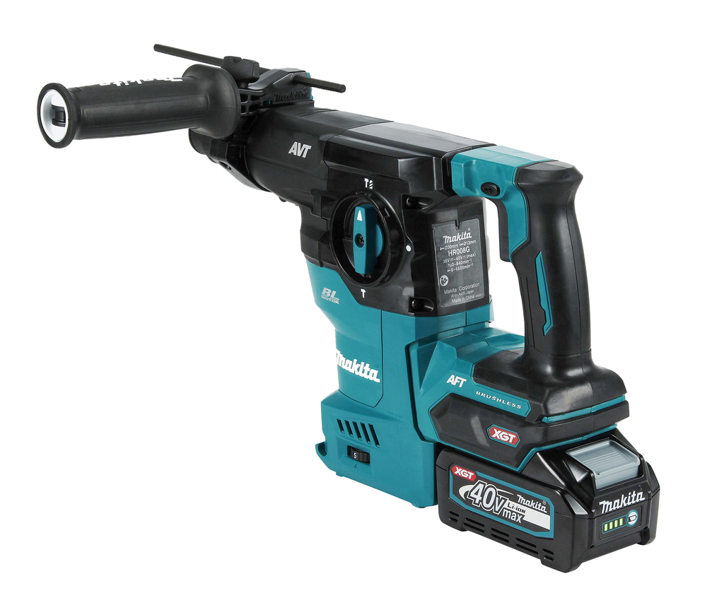 Перфоратор аккумуляторный Makita HR008GZ02 XGT 40В, 30 мм, 3,9 Дж, SDS-PLUS, без акб и ЗУ
