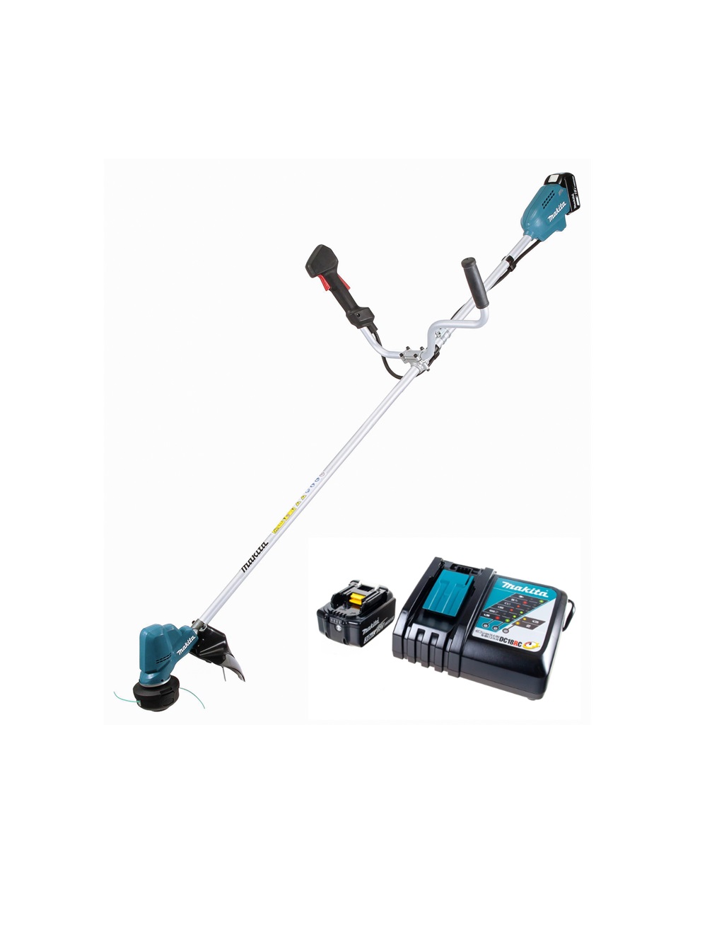 Аккумуляторная травокосилка Makita DUR190UZX3RF LXT  18В, 1х3.0 Ач, 300 мм (BL1830Bx1шт., ЗУ DC18RC)