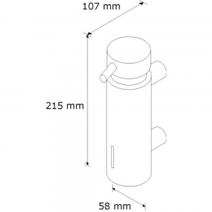 Дозатор жидкого мыла настенный "MERIDA VIP" D45C
