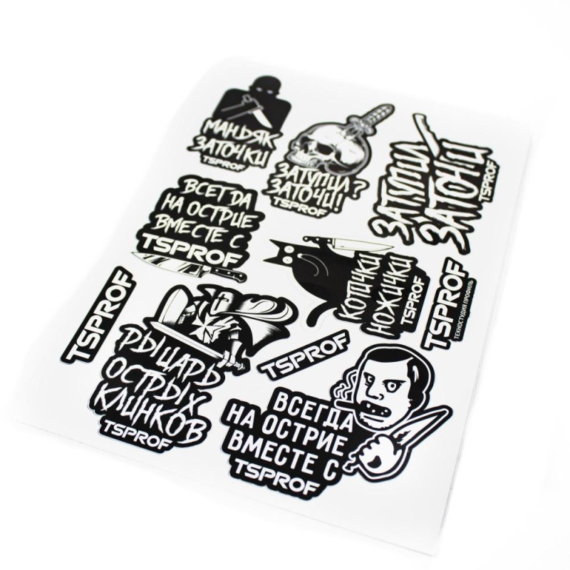 Набор наклеек TSPROF «ВСЕГДА НА ОСТРИЕ», A5