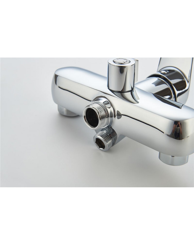 СМЕСИТЕЛЬ ДЛЯ ВАННЫ И ДУША LEDEME L2240, ЭКО-КАРТРИДЖ, ДЛИННЫЙ ИЗЛИВ