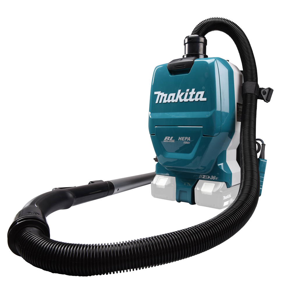 Пылесос ранцевый аккумуляторный Makita DVC261ZX11 LXT 18В X2, 110 мбар, 2 л, без акб и ЗУ