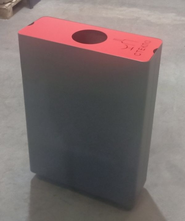 Урна для раздельного сбора мусора "Астра" красная