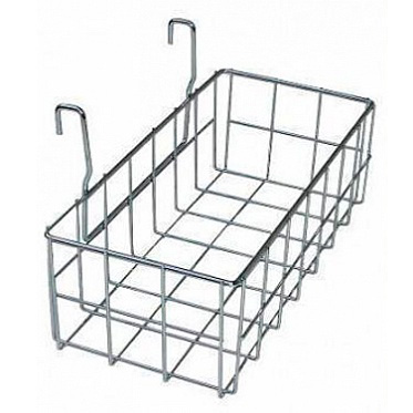 Металлическая сетчатая корзинка для одноведерных уборочных тележек 02.150