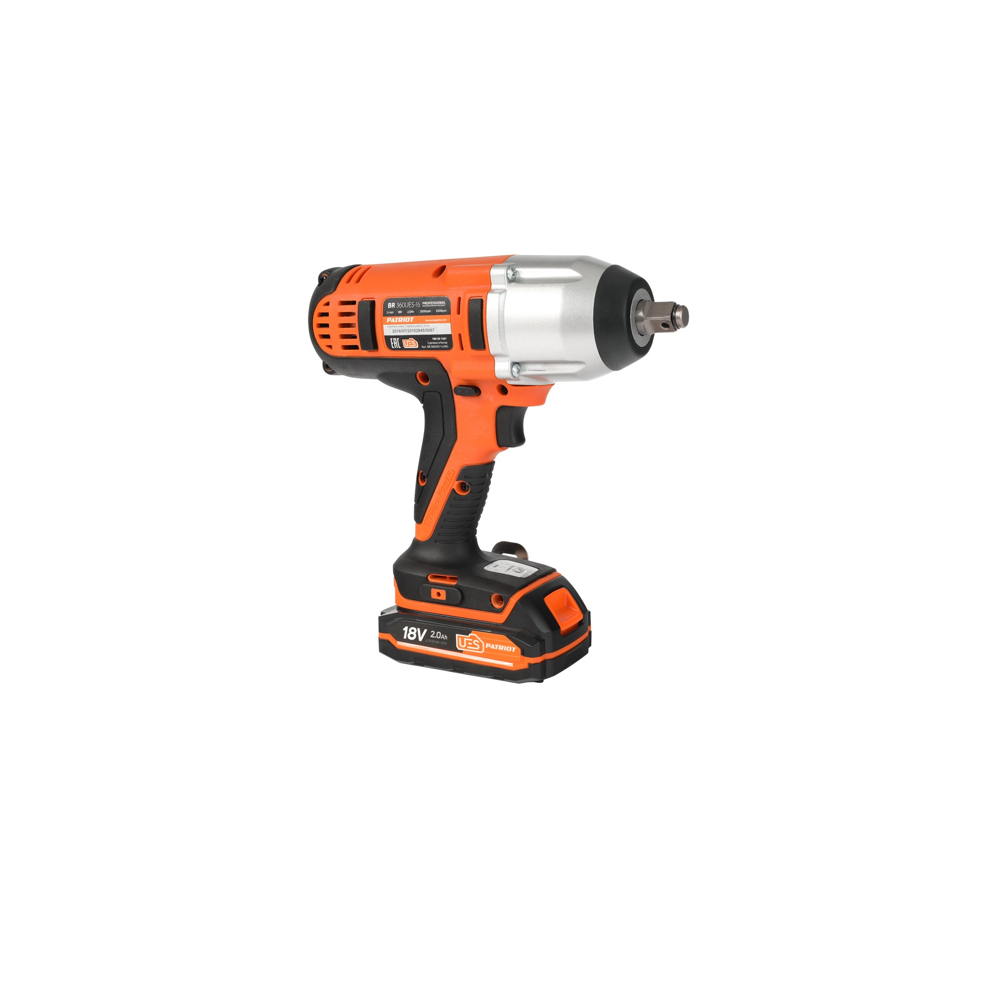 Гайковерт ударный аккумуляторный PATRIOT BR 360UES 1/2 UES