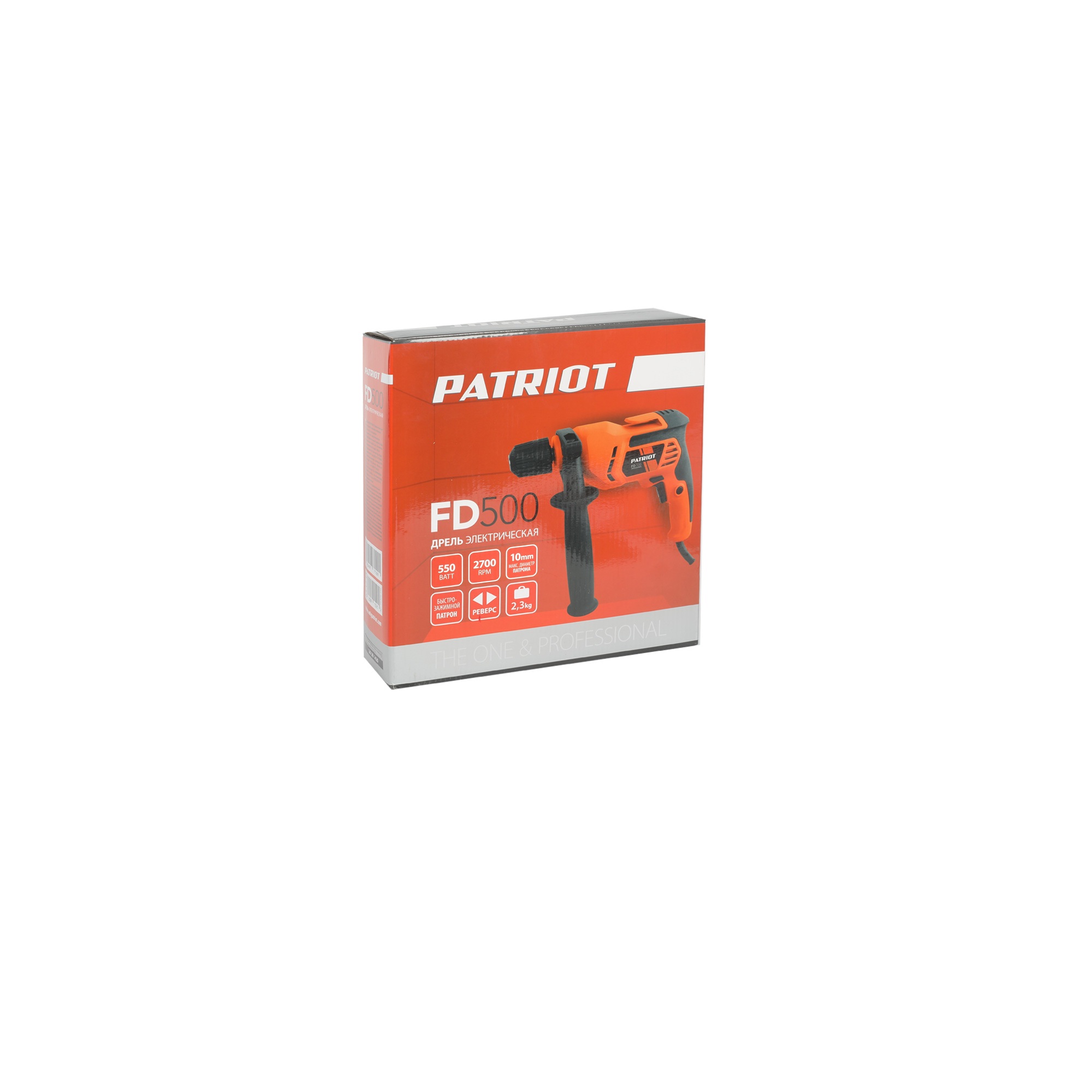 Дрель электрическая PATRIOT FD 500, 550 Вт, 0-2700 об/мин