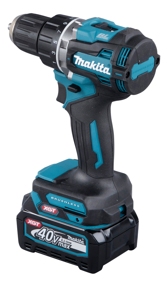 Дрель-шуруповерт аккумуляторная Makita DF002GD201 XGT 40В, 2х2.5 Ач Li-ion, 65 Нм, 2200 об/мин