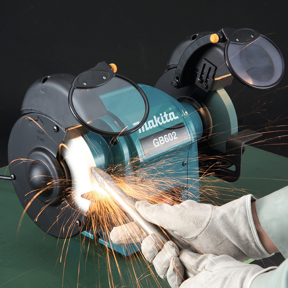 Заточной станок электрический Makita GB602 250 Вт, 2850 об\м, 2 круга 150х12.7 мм