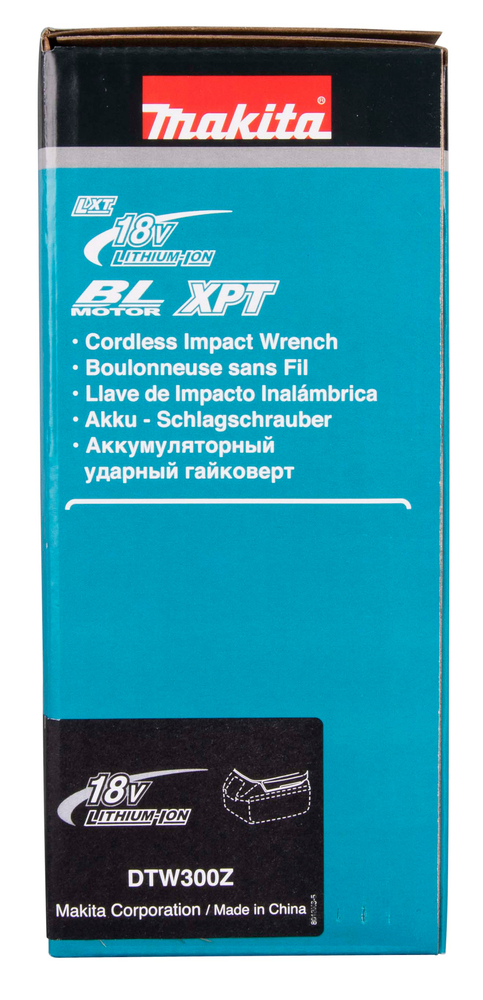 Гайковерт ударный аккумуляторный Makita DTW300Z LXT 18В, 1/2\", 330 Нм, 0 – 3200 об/мин, без акб и ЗУ