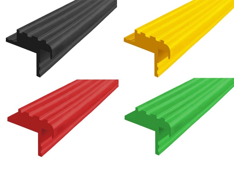 Противоскользящий закладной профиль "Безопасный ШАГ"