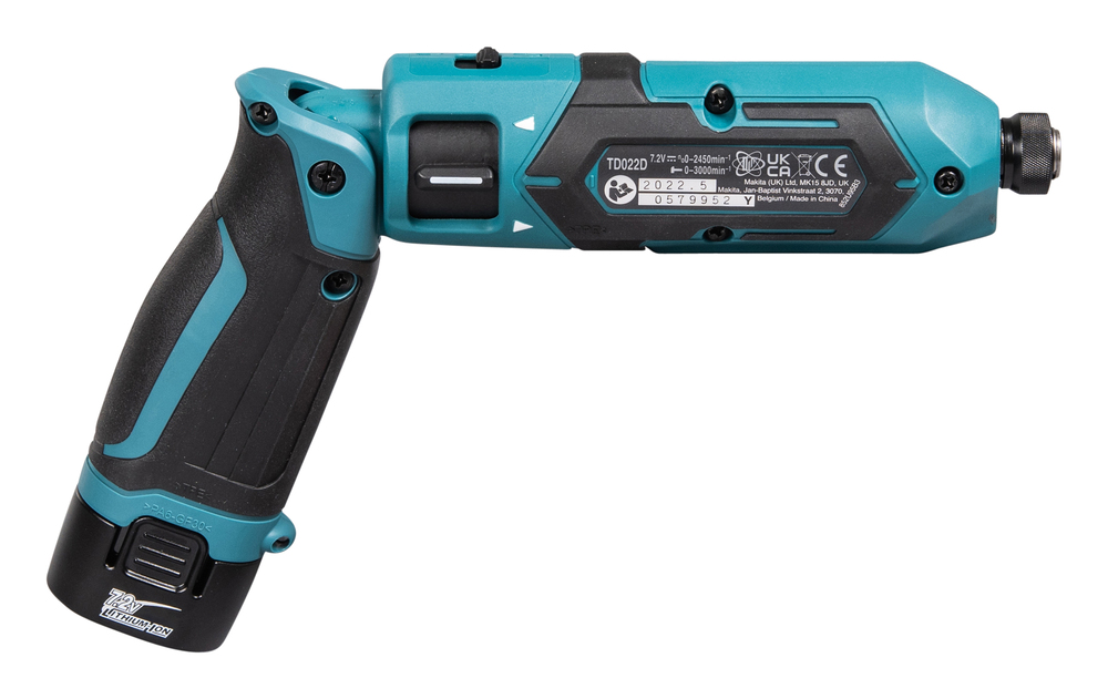 Отвертка аккумуляторная Makita TD022DSE 7.2В, 2х1.0 Ач, 25 Нм, 2450 об/мин