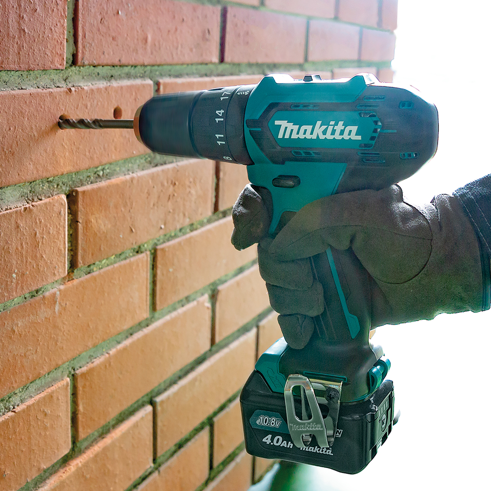 Ударная дрель-шуруповерт аккумуляторная Makita HP333DZ CXT 12В, 30 Нм, 1700 об/мин, без акб и ЗУ
