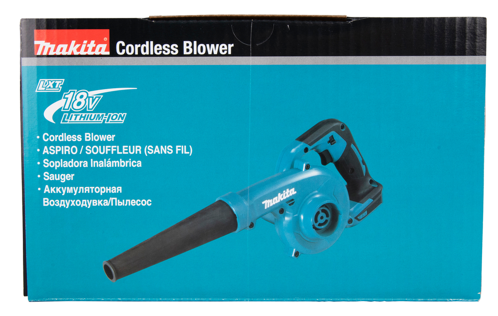 Аккумуляторная воздуходувка Makita DUB185Z LXT 18В, 98 м/с, 3,2 м3/мин, без акб и З/У