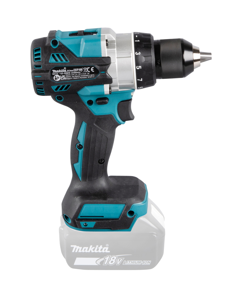 Дрель-шуруповерт аккумуляторная Makita DDF486Z LXT BL 18В, 130 Нм, 2100 об/мин, без акб и ЗУ