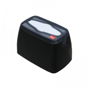 Диспенсер MERIDA FATO бумажных салфеток, черный, пластик, настольный GJC002