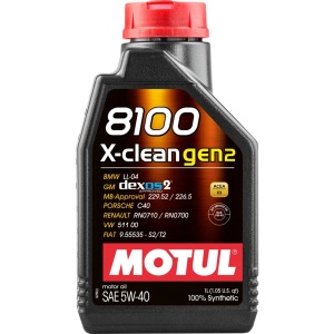 Моторное масло MOTUL 8100 X-clean GEN2 5W-40 (1 л.)