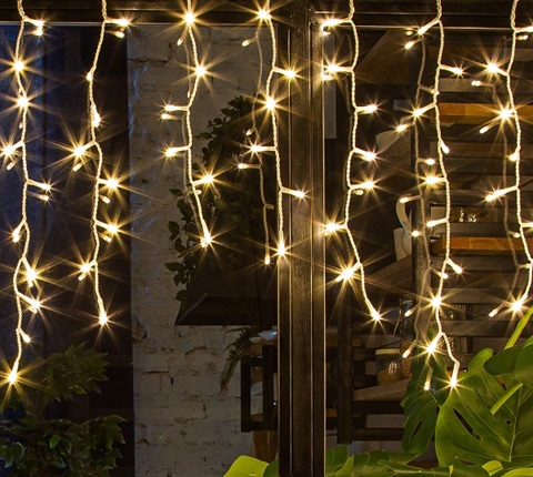 Электрическая гирлянда-занавес Winter Glade Теплый белый свет 360 ламп