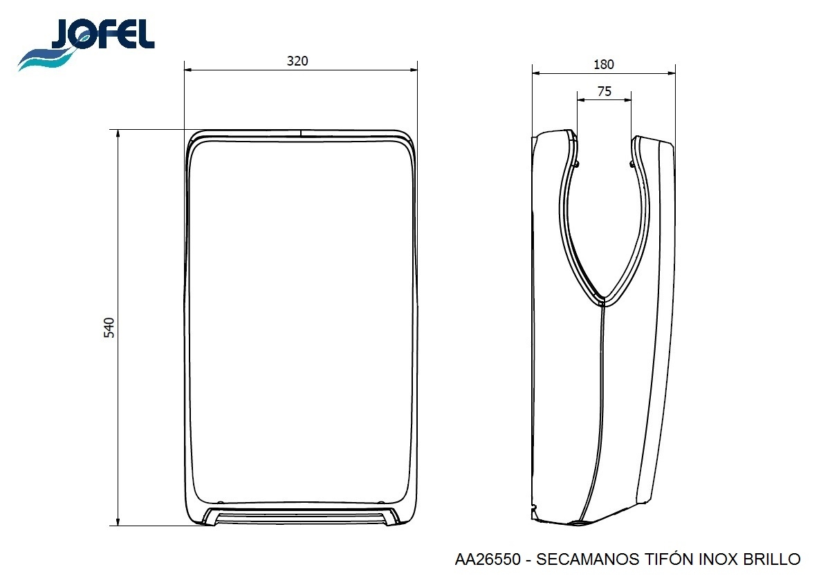 Электросушилка автоматическая Jofel Tifon AA26550