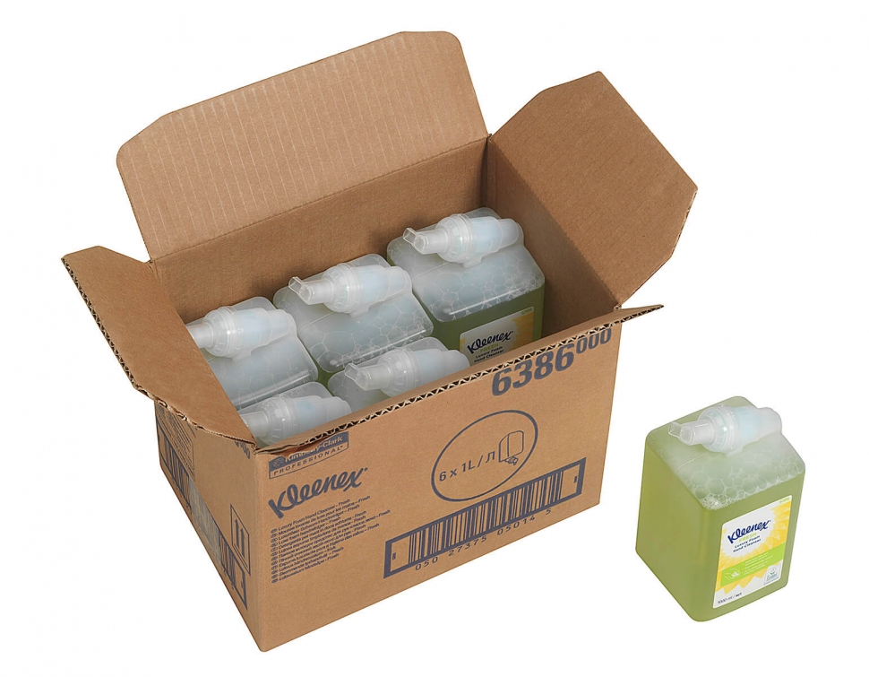 Жидкое мыло Kimberly-Clark пенное в кассетах Kleenex FRESH Luxury 6386