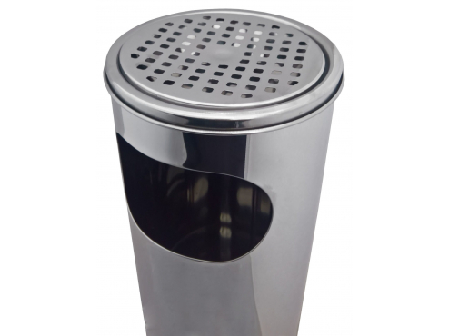 Урна G-teq с пепельницей нержавеющая сталь 18л (205х580мм)