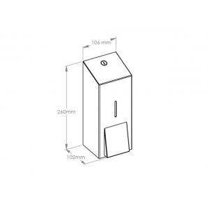 Дозатор жидкого мыла металлический "MERIDA STELLA" MAXI (полированный) DSP106