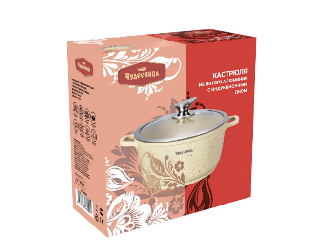 Кастрюля ЧУДЕСНИЦА с крышкой КС-5030Б