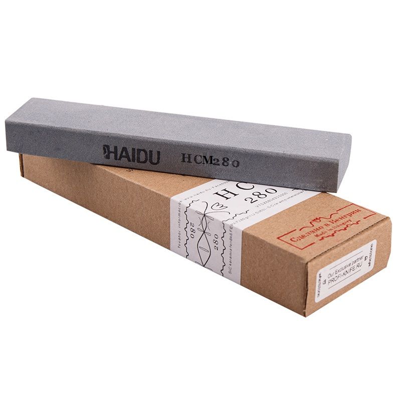 Камень для заточки профессиональный HAIDU 160х19х10 керамика+карбид кремния HCM280(JIS#360)