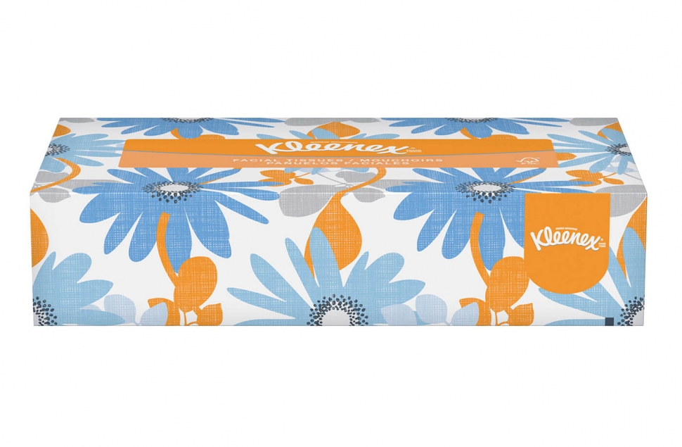 Гигиенические салфетки настольные Kimberly-Clark Клинекс 21400, двухслойные