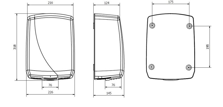 Электрическая сушилка для рук Jofel AA16500