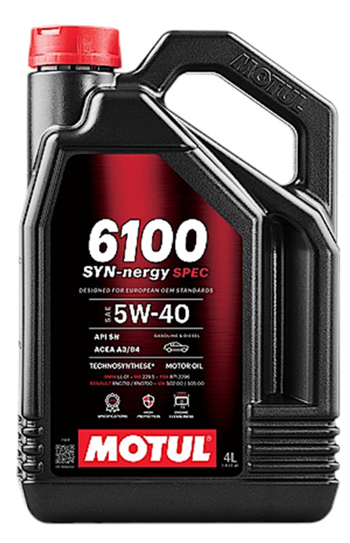Моторное масло MOTUL 6100 SYN-NERGY SPEC 5W40 (4 л.)
