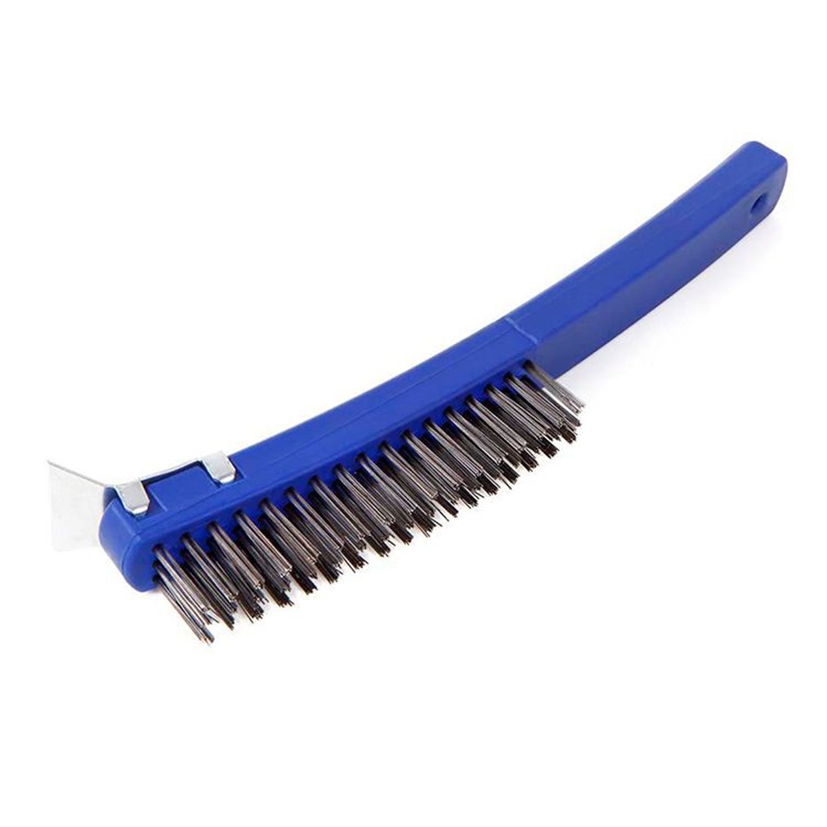 Щетка стальная 3х17 со скребком WORKPRO