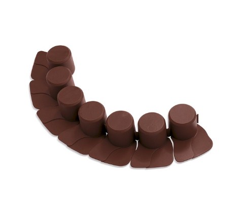 Бордюр садовый Prosperplast Palisada 6см/4,05м, коричневый